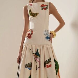 ISO Alemais Clam Embroidered Dress